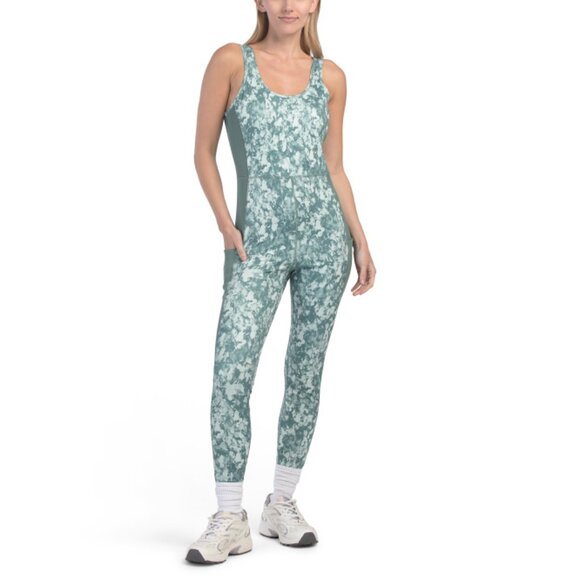 THE NORTH FACE Dark Sage Dune Sky Long Onesie Jumpsuit - Picture 1 of 2